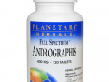 Planetary Herbals, Полный спектр, андрографис, 400 мг, 120 таблеток
