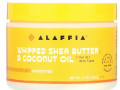 Alaffia, Взбитое масло ши и кокосовое масло, без запаха, 114 г (4 унции)
