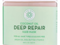 Pure Body Naturals, Кокосовое масло, маска для глубокого восстановления волос, 260 мл (8,8 жидк. унции)