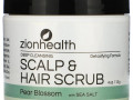 Zion Health, Глубоко очищающий скраб для кожи головы и волос, грушевый цвет и морская соль, 113 г (4 унции)