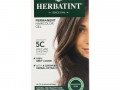 Herbatint, Перманентная гель-краска для волос, 5C, светлый пепельный каштан, 135 мл (4,56 жидк. унции)