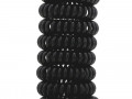 Kitsch, Спиральные резинки для волос, черные, 8 шт.