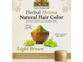 Okay Pure Naturals, Натуральная краска для волос из травяной хны, светло-коричневый, 56,7 г (2 унции)