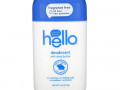 Hello, Deodorant with Shea Butter, Fragrance Free, 2.6 oz (73 g)