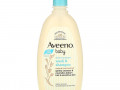 Aveeno, детское увлажняющее средство для мытья тела и шампунь, с легким запахом, 532 мл (18 жидк. унций)