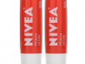 Nivea, Tinted Lip Care, Peach, 2 Pack, 0.17 oz (4.8 g) Each