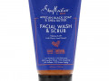 SheaMoisture, Men, African Black Soap Facial Wash & Scrub, 4 fl oz (118 ml)