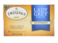 Twinings, Lady Grey Tea, Naturally Decaffeinated, 20 Tea Bags, 1.41 oz (40 g)