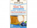 Hyleys Tea, Slim Tea, Blueberry Flavor, 25 Foil Envelope Tea Bags, 1.32 oz (37.5 g)