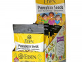 Eden Foods, Organic, Pocket snacks, тыквенные семечки, сухие жареные, 12 пакетиков, 1 унция (28,3 г) каждый