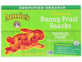Annie's Homegrown, Органические фруктовые закуски в форме кроликов, вкус тропических фруктов, 5 упаковок, 0.8 унций (23 г) шт.
