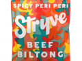 Stryve Foods, Beef Biltong, Air-Dried Beef Slices, Spicy Peri Peri, 2.25 oz (64 g)