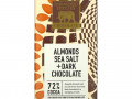 Endangered Species Chocolate, черный шоколад с миндалем и морской солью, 72% какао, 85 г (3 унции)