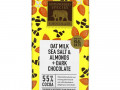 Endangered Species Chocolate, Oat Milk Sea Salt & Almonds + Dark Chocolate, 55% Cocoa, 3 oz (85 g)