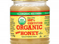 Y.S. Eco Bee Farms, 100%-ный сертифицированный органический необработанный мед, 454 г (1 фунт)
