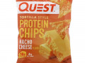 Quest Nutrition, протеиновые чипсы а-ля тортилья, со вкусом сыра для начос, 12 пачек, 32 г (1,1 унции) каждый