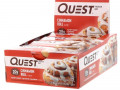 Quest Nutrition, протеиновый батончик, со вкусом булочки с корицей, 12 батончиков, весом 60 г (2,12 унции) каждый