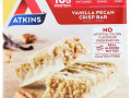 Atkins, Meal Bar, Vanilla Pecan Crisp Bar, 5 bars, 1.69 oz (48 g) Each