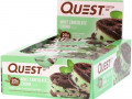 Quest Nutrition, Белковый батончик, вкус кусочков мятного шоколада, 12 батончиков, 2,12 унции (60 г) каждый