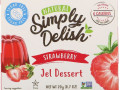 Natural Simply Delish, Natural Jel Dessert, Strawberry, 0.7 oz (20 g)