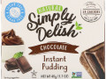 Natural Simply Delish, Натуральный пудинг быстрого приготовления, шоколад, 48 г