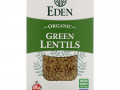 Eden Foods, Organic, зеленая чечевица, 16 унций (454 г)