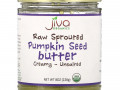 Jiva Organics, Raw Sprouted Pumpkin Seed Butter, Creamy - Unsalted, 8 oz (228 g)