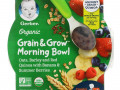 Gerber, Organic, Grain & Grow, Morning Bowl, для малышей от 10 месяцев, овес, ячмень, красная киноа с бананом и летними ягодами, 128 г (4,5 унции)