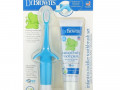 Dr. Brown's, Infant to Toddler Toothbrush Set, 0-3 Years, Blue, Real Pear & Apple Flavor, 2 Piece Set