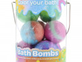 Crayola, Bath Bombs, Grape Jam, Laser Lemon, Cotton Candy & Bubble Gum Scented , 8 Bath Bombs, 11.29 oz (320 g)