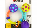 Sassy, My First Bend & Flex Rattle Set, 0+ Months, 2 Piece Set