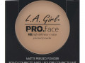 L.A. Girl, Компактная матирующая пудра для лица Pro Face HD, оттенок «Бежевый», 7 г