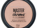 Maybelline, Master Chrome, хайлайтер с металлическим блеском, оттенок Molten Peach 150, 5,6 г