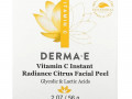 Derma E, Цитрусовый пилинг для лица «Мгновенное сияние» с витамином C, 56 г (2 унции)