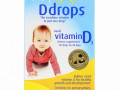 Ddrops, Жидкий витамин D3 для детей, 400 МЕ, 2,5 мл (0,08 жидк. унций), 90 капель