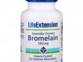 Life Extension, бромелаин в специальной оболочке, 500 мг, 60 таблеток в кишечнорастворимой оболочке