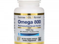 California Gold Nutrition, Omega 800 от Madre Labs, рыбий жир фармацевтической категории, 80% ЭПК/ДГК, в форме триглицеридов, 1000 мг, 30 мягких капсул с рыбным желатином
