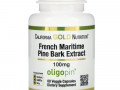 California Gold Nutrition, Oligopin, экстракт коры французской приморской сосны, полифенольный антиоксидант, 100 мг, 60 растительных капсул