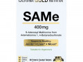 California Gold Nutrition, SAMe, предпочтительная форма бутандисульфоната, 400 мг, 60 таблеток в кишечнорастворимой оболочке