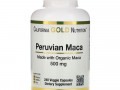 California Gold Nutrition, перуанская мака, 500 мг, 240 растительных капсул