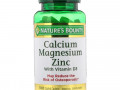 Nature's Bounty, Кальций, магний и цинк с витамином D3, 100 капсуловидных таблеток в оболочке