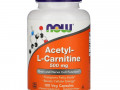 Now Foods, Ацетил-L-карнитин, 500 мг, 100 растительных капсул