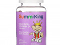 GummiKing, кальций и витамин D для детей, 60 жевательных мармеладок