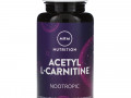 MRM, Nutrition, ацетил-L-карнитин, 60 веганских капсул
