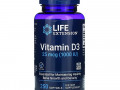 Life Extension, витамин D3, 25 мкг (1000 МЕ), 250 капсул