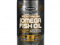 Muscletech, Platinum 100% Omega Fish Oil, Essential (серия), рыбий жир с омега-3 жирными кислотами, 100 мягких желейных капсул