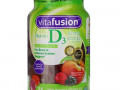 VitaFusion, витамин D3, натуральные персик и ягоды, 50 мкг (2000 МЕ), 75 жевательных таблеток