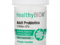 HealthyBiom, Пробиотики для взрослых, 15 млрд КОЕ, 30 растительных капсул