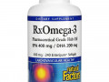 Natural Factors, Natural Factors, Rx Omega-3, рыбий жир, 400 мг ЭПК и 200 мг ДГК, 240 мягких таблеток