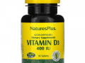 Nature's Plus, витамин D3, 400 МЕ, 90 таблеток